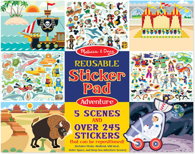 

Melissa & Doug Reusable Sticker Pad - Adventure