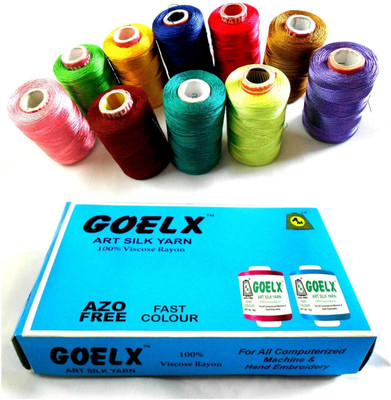 

AM Silk Thread 10 Spools Multicolour