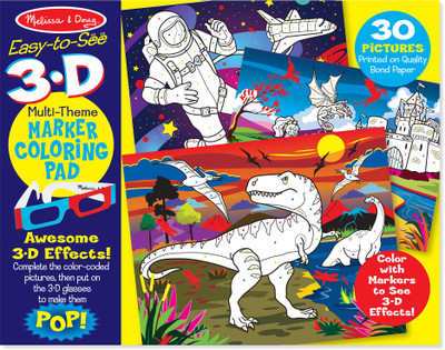 

Melissa & Doug Easy-to-See 3-D Kids' Coloring Pad