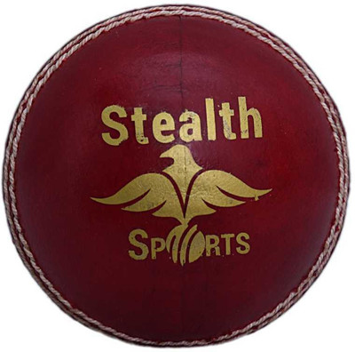 

stealth sports Stealth star 4 pc Cricket Leather Ball(Pack of 1, Red)