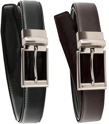 

Glamio Men Casual Multicolor Artificial Leather Reversible Belt, Multicoulor
