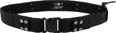 

NUAN Men & Women Casual Black Nylon Belt