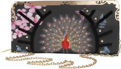 

WhiteAsh Women Evening/Party Black PU Sling Bag