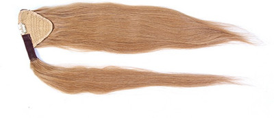

Krome Dusty Blonde Wrap Around Ponytail 50 Grams Remy Bleached Stitched Human Extensions 22 Inches Hair Extension