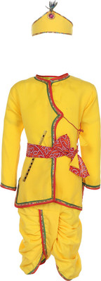 

AJ Dezines Boys Angarkha and Dhoti Pant(Yellow Pack of 1