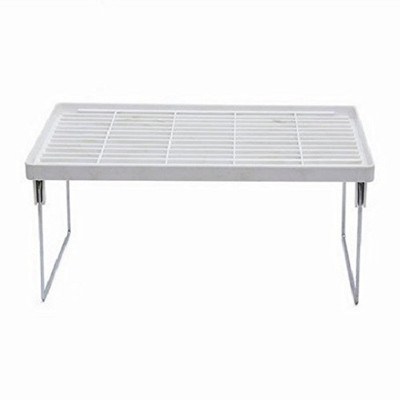 JVS Plastic, Stainless Steel Kitchen Rack(White)