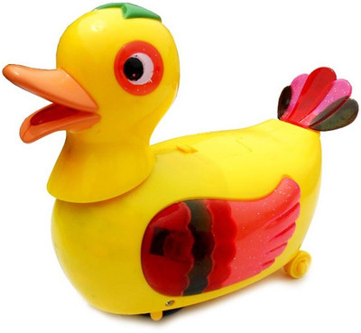 

vepson Funny Duck Lays Eggs Light Sound Battery Operated Musical Toy(Yellow)