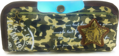 

Maurya Pustak Bhawan US Army Pencil Pouch Green na Art Artificial Leather Pencil Box(Set of 1, Dark Green)