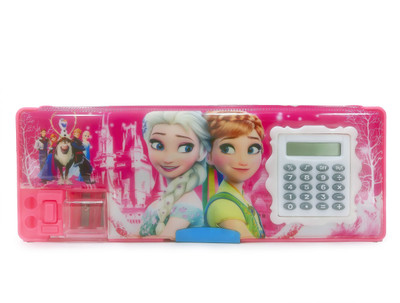 

Maurya Pustak Bhawan Magnetic Calculator Box Standard Frozen na Art Artificial Leather Pencil Box(Set of 1, Pink)