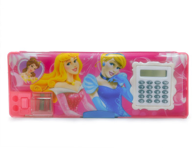 

Maurya Pustak Bhawan Magnetic Calculator Box Standard Princess na Art Artificial Leather Pencil Box(Set of 1, Pink)