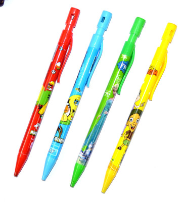 

Pin to Pen Cartoon Pencil Pencil(Red, Blue, Green, Yellow)
