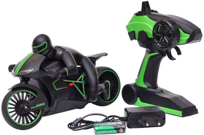 

Dhawani Latest High Speed 2.4 GHz RC Motorcycle Bike with Built in Gyroscope & Bright LED Headlights (Black)(Black)