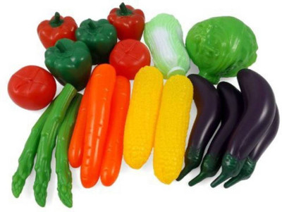 Aparnas plastic vegetables for kids kitchen to cook-20pcs