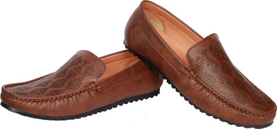 

AK traders I shoes Brown color comfort loafer Loafers For Men(Brown
