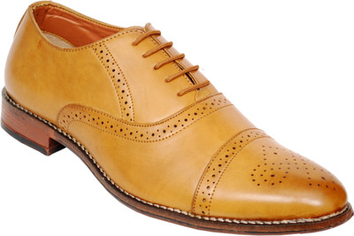 

AK traders I shoes Yellow stylish comfort Lace Up For Men(Yellow