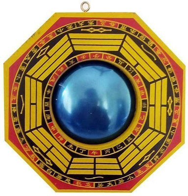 

Vyne Vyne Fengshui Bagua Mirror 6 Inch Decorative Showpiece - 12 cm(Wooden, Multicolor)