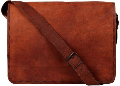 

ALBORZ Men & Women Formal Brown Genuine Leather Messenger Bag