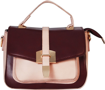 

AZEEZ Girls Casual Pink PU Sling Bag