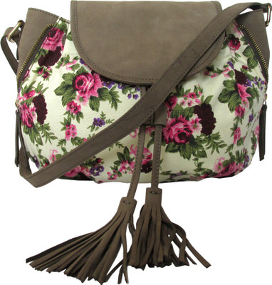 

munai's creation Women Casual Khaki Canvas Sling Bag