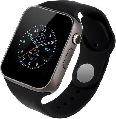 

Onskart GSM SIM Card Bluetooth Heart Rate Mobile Phone for Android Ios Smartwatch(Black Strap Regular)