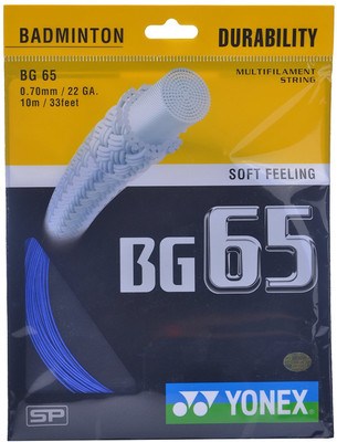 

Yonex Yonex BG 65 Badminton String 0.70 Badminton String - 10 m(Blue)