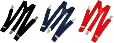 

BnB Y- Back Suspenders for Men(Red, Blue, Black)