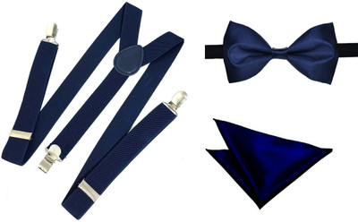 

BnB Y- Back Suspenders for Men, Boys, Women, Girls(Blue)