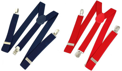

BnB Y- Back Suspenders for Men(Red, Blue)