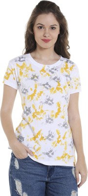 CAMPUS SUTRA Casual Half Sleeve Solid Women Multicolor Top