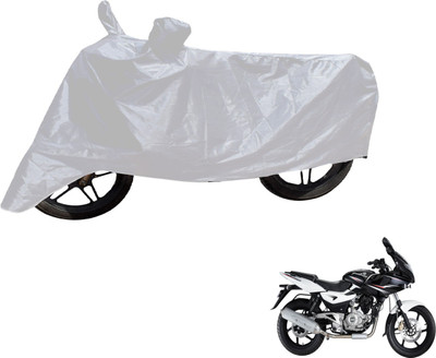 Flipkart SmartBuy Two Wheeler Cover for Bajaj(Pulsar 220 DTS-i, Silver)