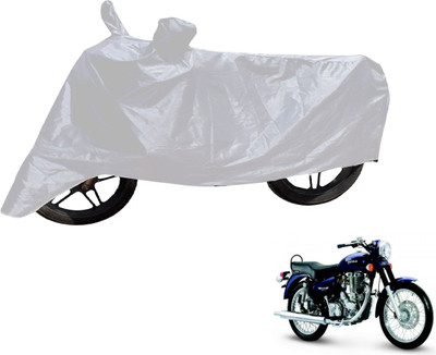 Flipkart SmartBuy Two Wheeler Cover for Royal Enfield(Electra Delux, Silver)