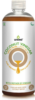 

Unived Unived Raw Coconut Vinegar, 100% Natural & Vegan, 500ml(500 g)