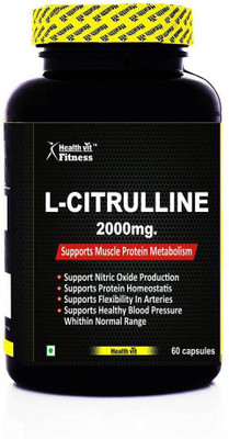 

HealthVit Fitness L-Citrulline 2000MG 60 Capsules(60 No)