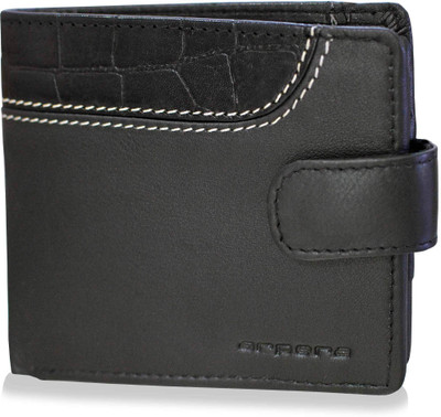 

Arpera Men Black Genuine Leather Wallet(9 Card Slots)