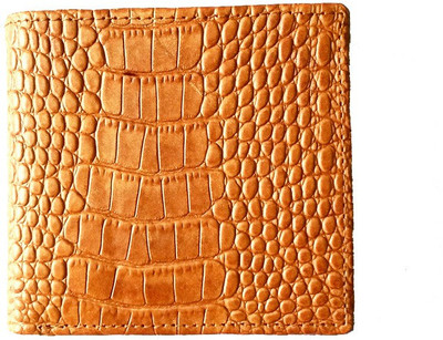 

Rebel Color Men Tan Genuine Leather Wallet(6 Card Slots)