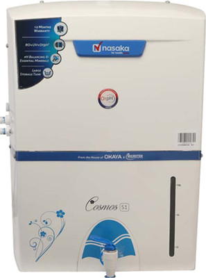 NASAKA Cosmos S1 11 L RO + UV Water Purifier(White)