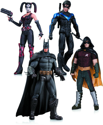 

DC Collectibles Harley Quinn Batman Nightwing Robin Af 4 Pack(Multicolor)
