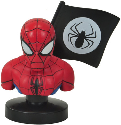 

24x7eMall Premium Spiderman Bust 3 Inches x 3 Inches Superhero With Base Stand And Flag(Multicolor)