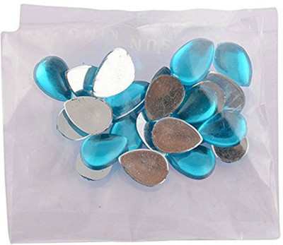 

AM Turquoise Blue Stones/Kundans Drop Shape for jewellery making/decorating.