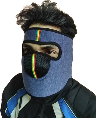 

X&M Multicolor Bike Face Mask for Men(Size: Free, Balaclava)