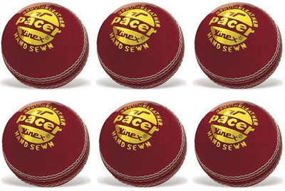 

Emeret VINEX PACER LEATHER BALL Cricket Leather Ball(Pack of 6, Red)
