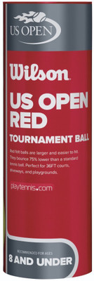 Wilson US Open Tournament Tennis Ball - Size: Standard(Pack of 3, Yellow) available at flipkart for Rs.319