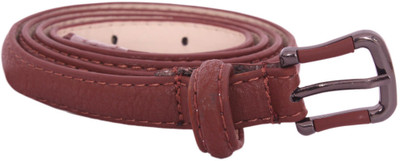 

Sri Women Casual Brown Artificial Leather Belt, Dark brown