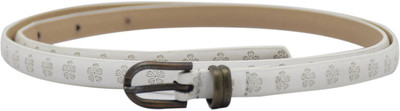 

Sri Women Casual White Artificial Leather Belt