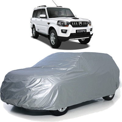 AutoFurnish Car Cover For Mahindra Scorpio (With Mirror Pockets)(Silver)