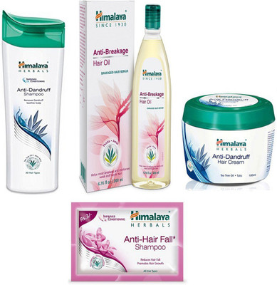 Himalaya anti dandruff shampoo, anti hair fall oil, anti dandruff cream, anti hair shampoo(Set of)