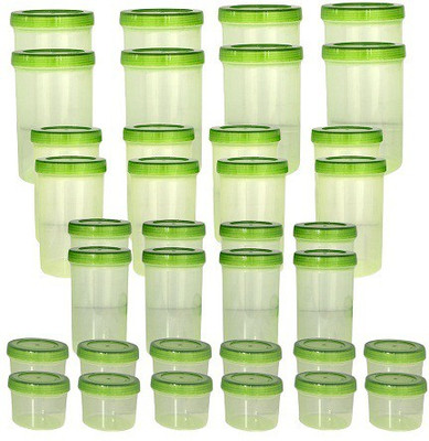 

Bel Casa - 1000 ml, 730 ml, 300 ml PP (Polypropylene) Grocery Container(Pack of 36, Green)