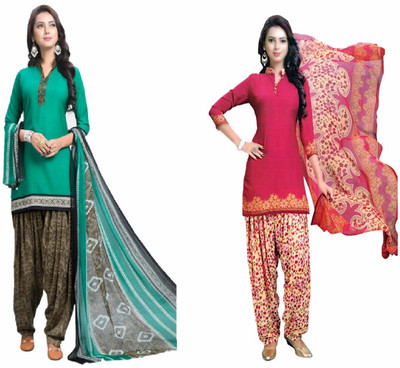 Reya Crepe Self Design Salwar Suit Material