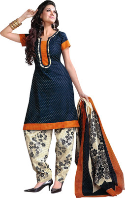 crepe printed salwar suit material