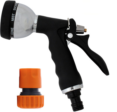 DOLPHY Unique 7 Pattern High-Performance Water Spray Gun With 3\4 inch Connector 0 L Hose-end Sprayer(Pack of 1)